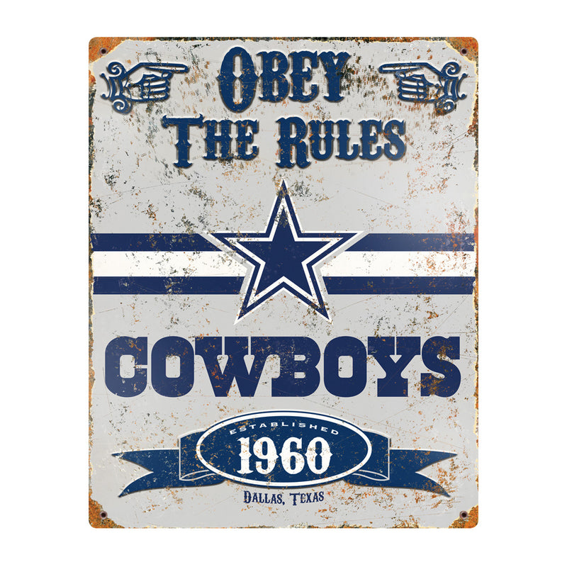 Letrero Metálico Dallas Cowboys The Party Animal