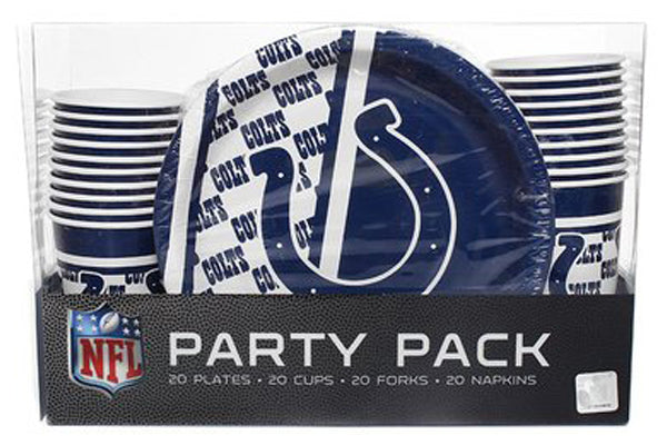 Set de Platos y Vasos Desechables Indianapolis Colts Party Pack Duck House