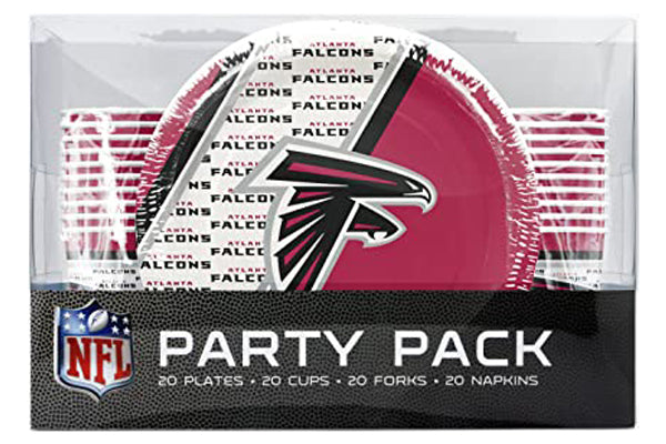 Set de Platos y Vasos Desechables Atlanta Falcons Party Pack Duck House