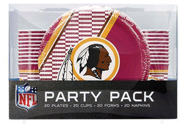 Set de Platos y Vasos Desechables Washington Football Team Party Pack Duck House