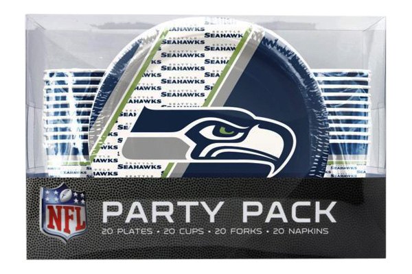 Set de Platos y Vasos Desechables Seattle Seahawks Party Pack Duck House