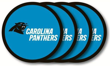 Portavasos Carolina Panthers Vinyl Coaster Set Duck House
