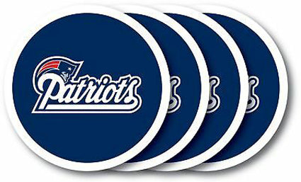 Portavasos New England Patriots Vinyl Coaster Set Duck House