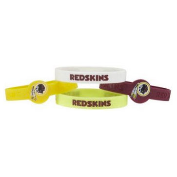 Llavero Washington Commanders Silicone Bracelet Pack de 4 Aminco