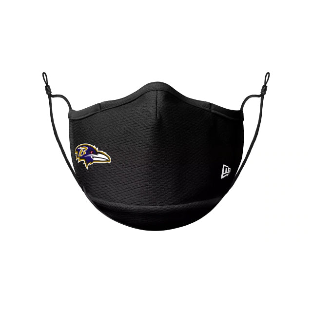 Cubrebocas Baltimore Ravens Face Mask New Era Negro
