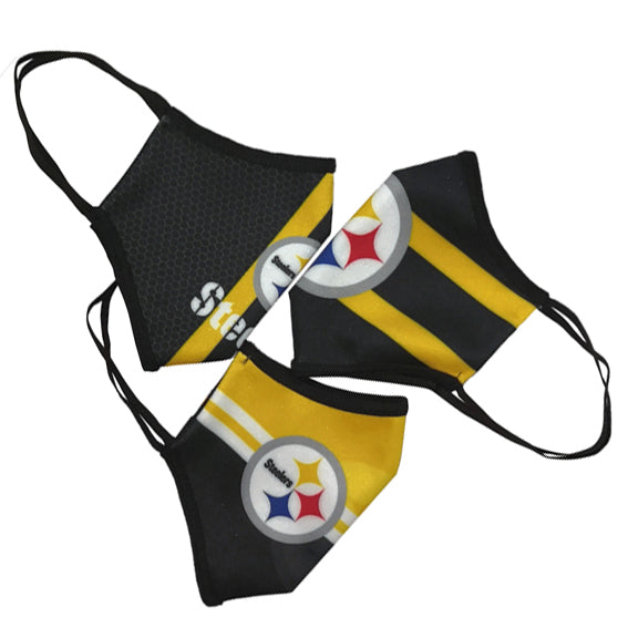 Cubrebocas Pittsburgh Steelers Tripack
