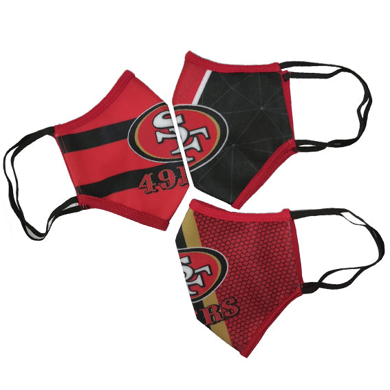 Cubrebocas San Francisco 49ers Tripack