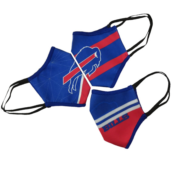Cubrebocas Buffalo Bills Tripack