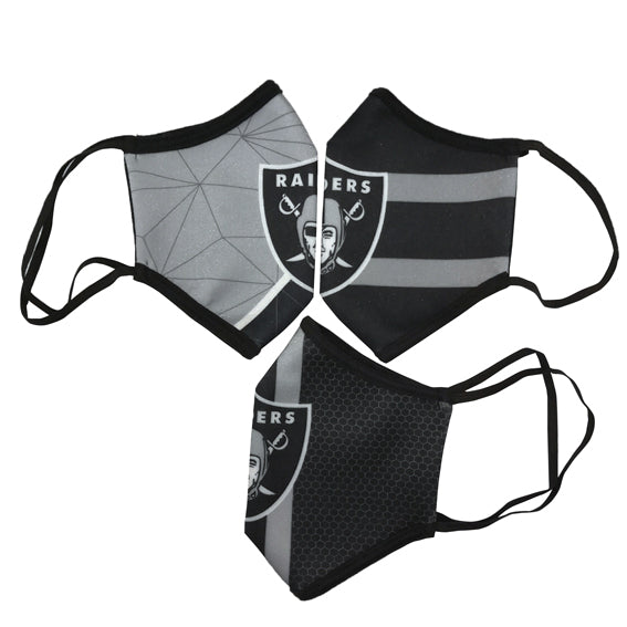 Cubrebocas Las Vegas Raiders Tripack