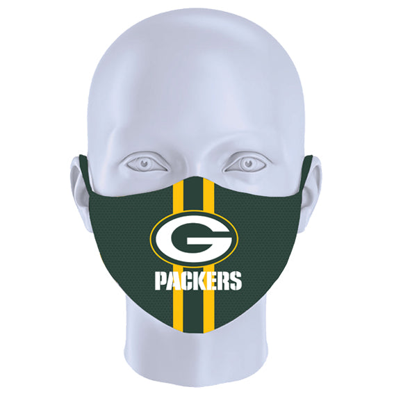 Cubrebocas Green Bay Packers Tripack