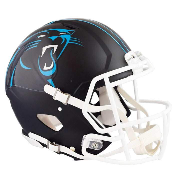 Minicasco Carolina Panthers Speed Flat Riddell Negro