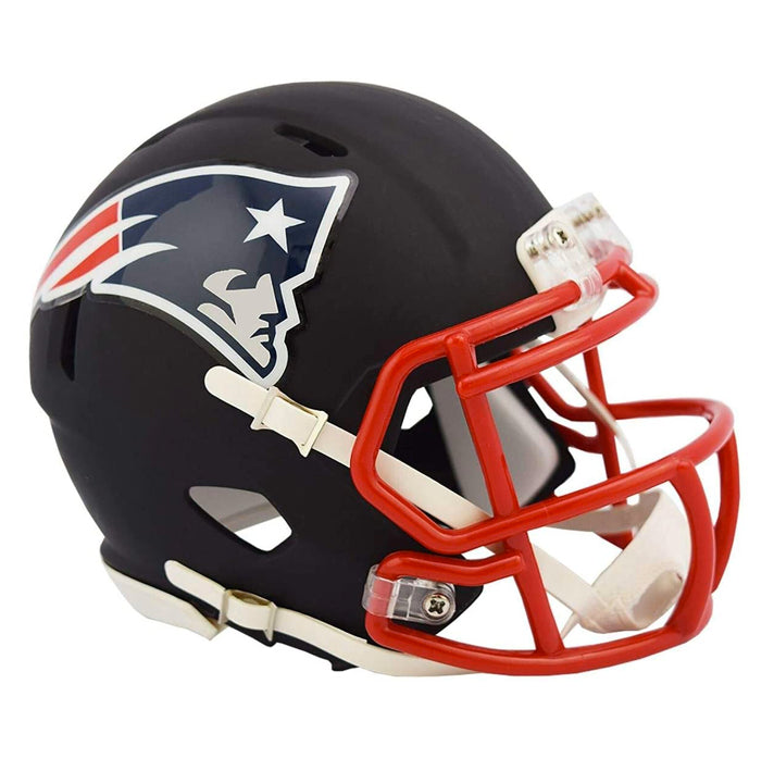 Minicasco New England Patriots Speed Flat Riddell Negro
