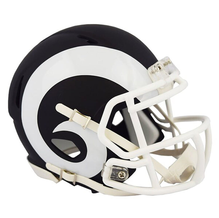 Minicasco Los Angeles Rams Speed Flat Riddell Negro