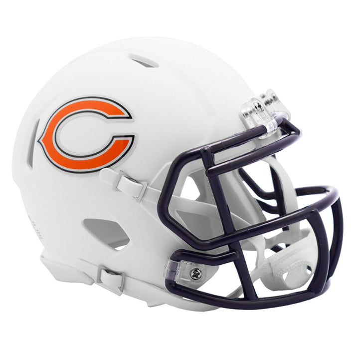 Minicasco Chicago Bears Speed Flat Riddell Blanco