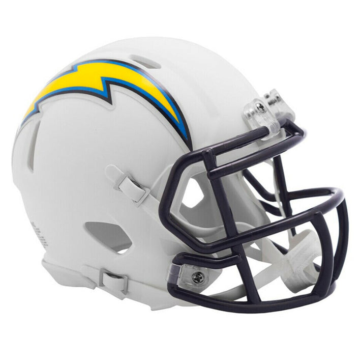 Minicasco Los Angeles Chargers Speed Flat Riddell Blanco