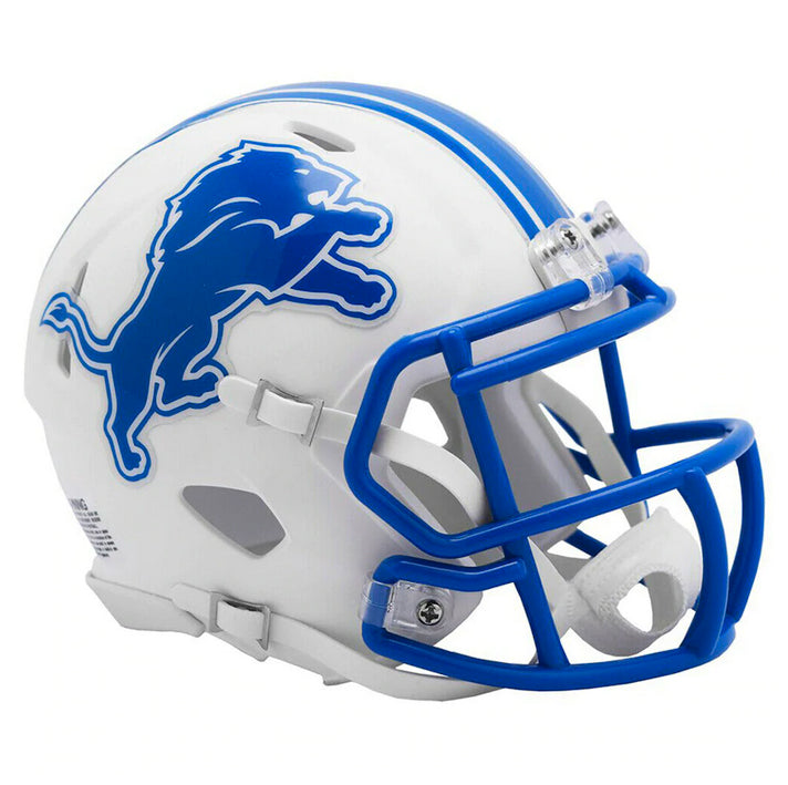 Minicasco Detroit Lions Speed Flat Riddell Blanco