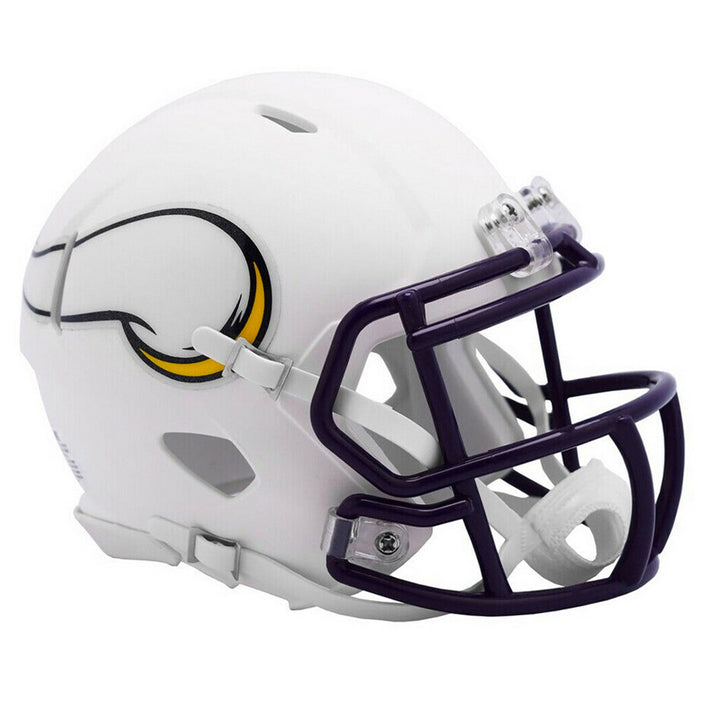 Minicasco Minnesota Vikings Speed Flat Riddell Blanco