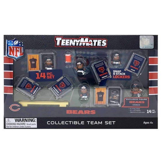 Figura Coleccionable Chicago Bears Set Teenymates Inc The Party Animal