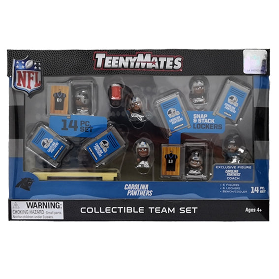 Figura Coleccionable Carolina Panthers Set Teenymates Inc The Party Animal
