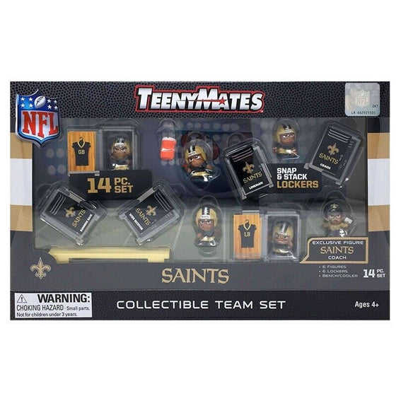 Figura Coleccionable New Orleans Saints Set Teenymates Inc The Party Animal