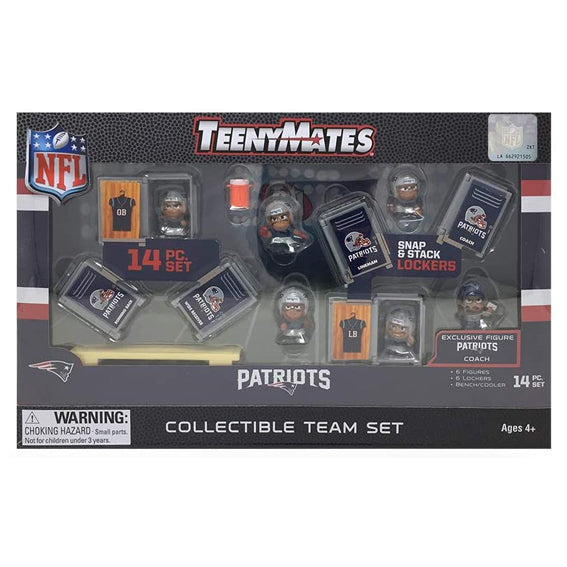 Figura Coleccionable New England Patriots Set Teenymates Inc The Party Animal