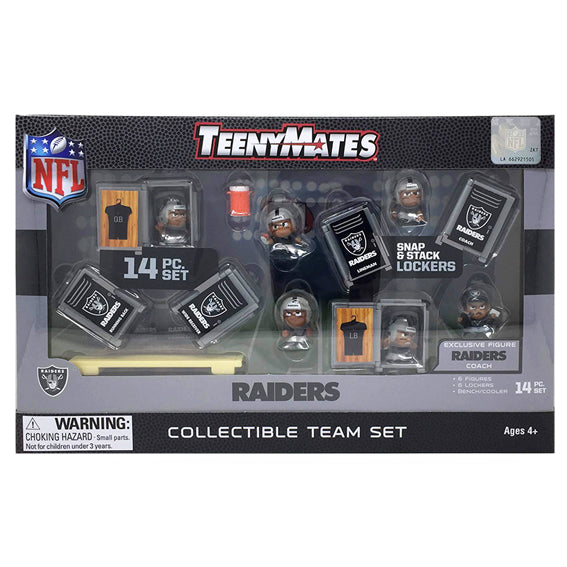 Figura Coleccionable Las Vegas Raiders Set Teenymates Inc The Party Animal
