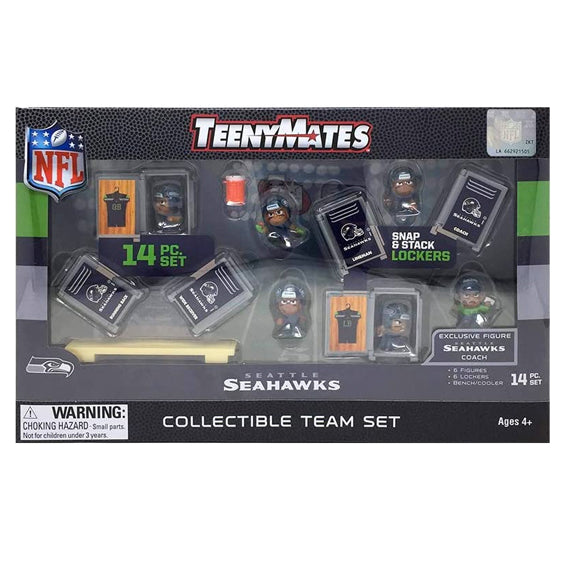 Figura Coleccionable Seattle Seahawks Set Teenymates Inc The Party Animal