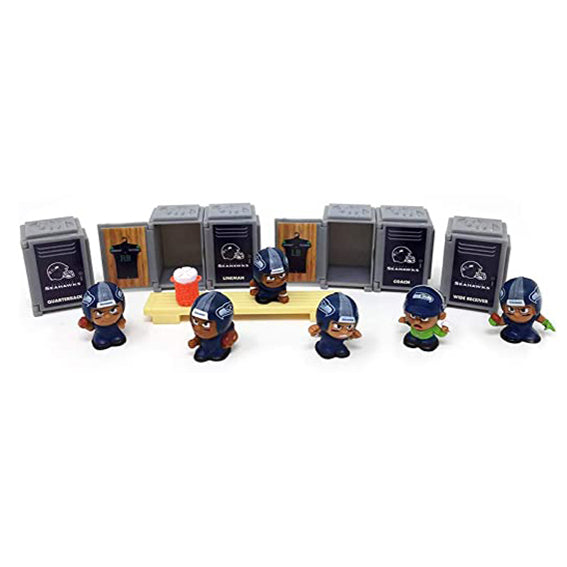 Figura Coleccionable Seattle Seahawks Set Teenymates Inc The Party Animal
