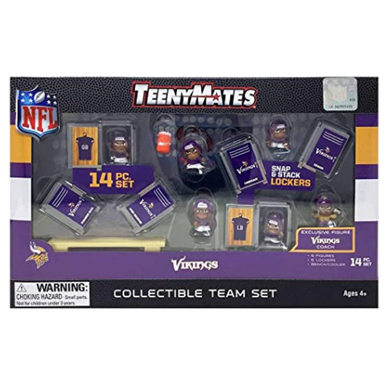 Figura Coleccionable Minnesota Vikings Set Teenymates Inc The Party Animal