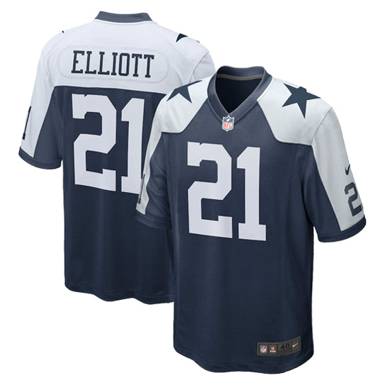 Jersey Dallas Cowboys Elliott Game Alternate Nike Hombre Blanco