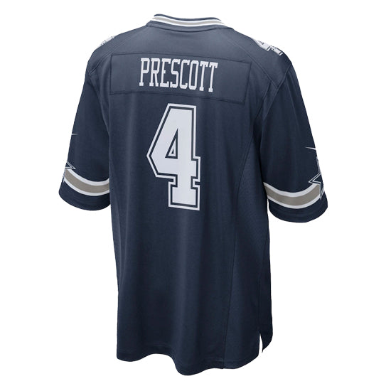 Jersey Dallas Cowboys Prescott Game Nike Hombre Azul Marino