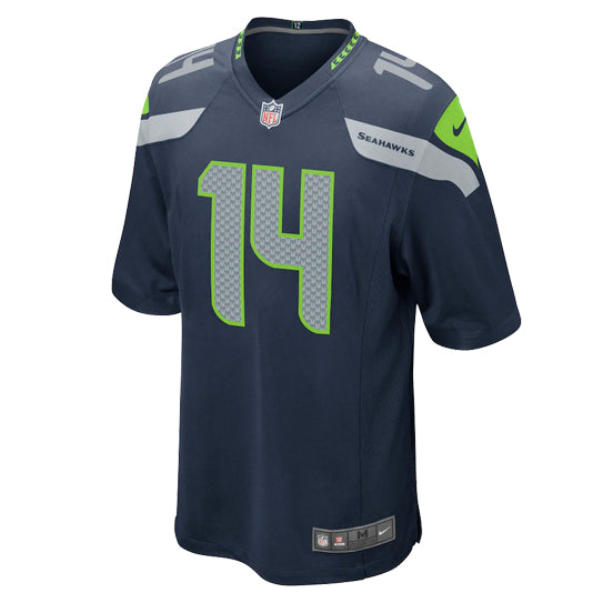 Jersey Seattle Seahawks Metcalf Game Nike Hombre Azul Marino