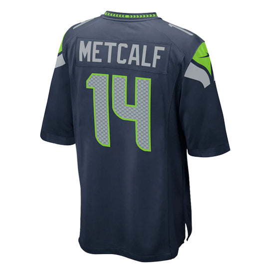 Jersey Seattle Seahawks Metcalf Game Nike Hombre Azul Marino