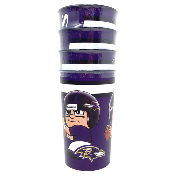 Vaso Baltimore Ravens PK4 22 oz The Party Animal