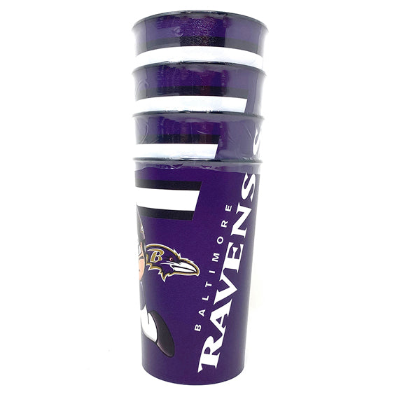 Vaso Baltimore Ravens PK4 22 oz The Party Animal