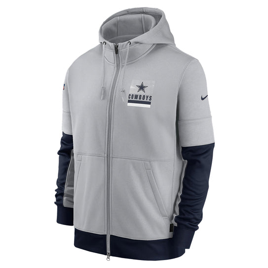 Sudadera Dallas Cowboys Therma NKDC-4 Nike Hombre Gris