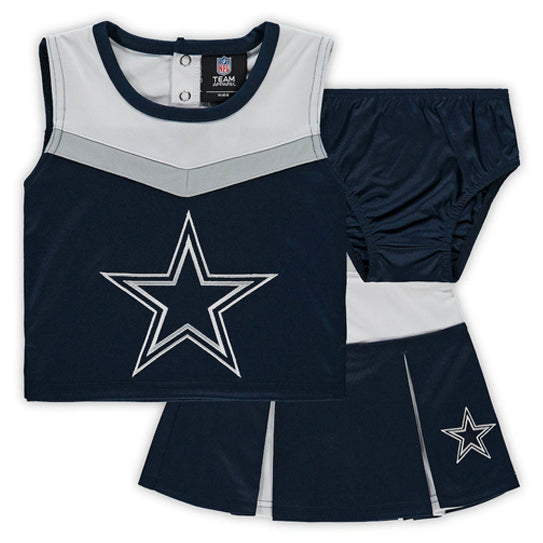 Uniforme Vaquerita Dallas Cowboys Conjunto Porrista Dalla Niña