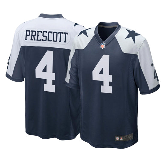 Jersey Dallas Cowboys Alternate Prescott Game Nike Hombre Blanco