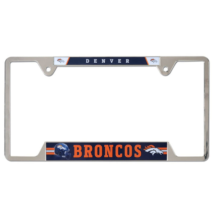 Porta Placas Denver Broncos Metálico WinCraft