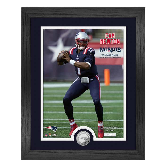 Fotografía de Colección New England Patriots Home Game Cam Newton The Highland Mint