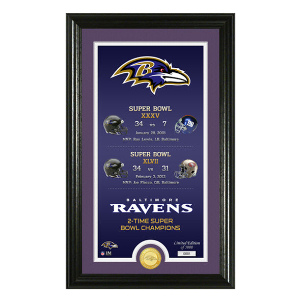Fotografía de Colección Baltimore Ravens Legacy Highland Mint