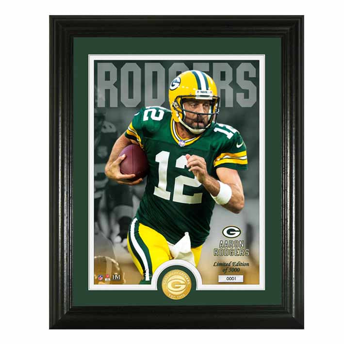 Fotografía de Colección Green Bay Packers Photo Aaron Rodgers The Highland Mint