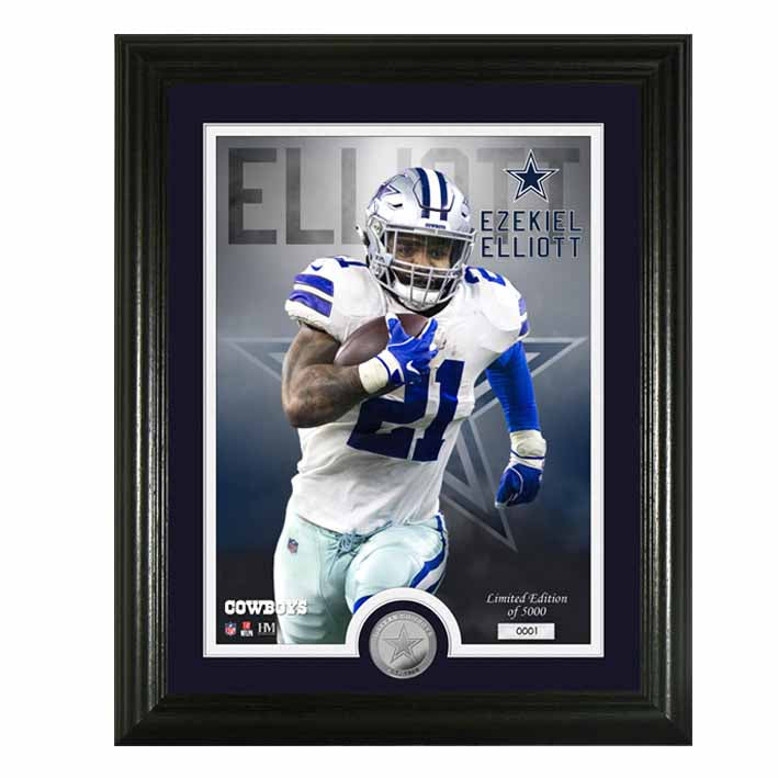 Fotografía de Colección Dallas Cowboys Photo Ezekiel Elliott The Highland Mint