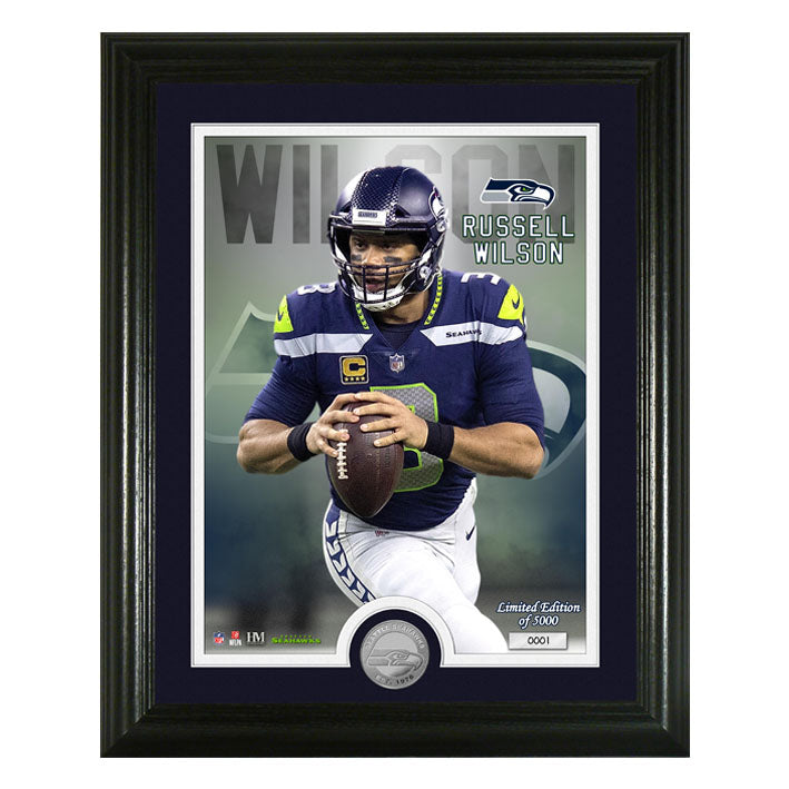 Fotografía de Colección Seattle Seahawks Photo Russell Wilson The Highland Mint