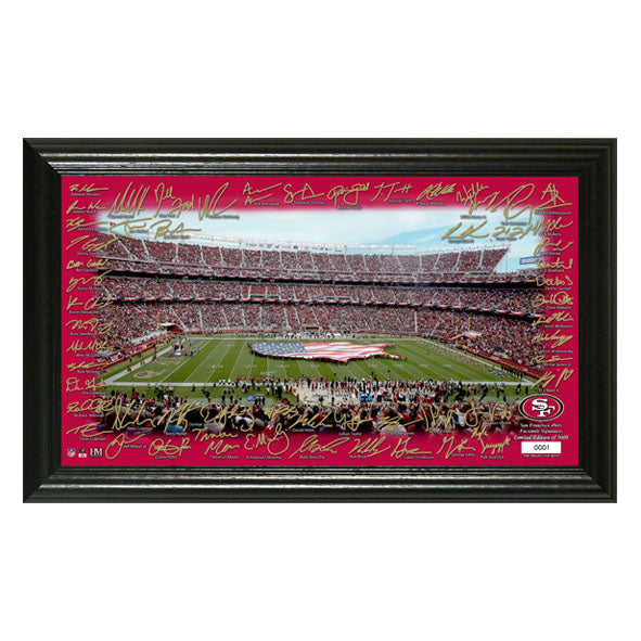 Fotografía Autografiada San Francisco 49ers Signatures Highland Mint