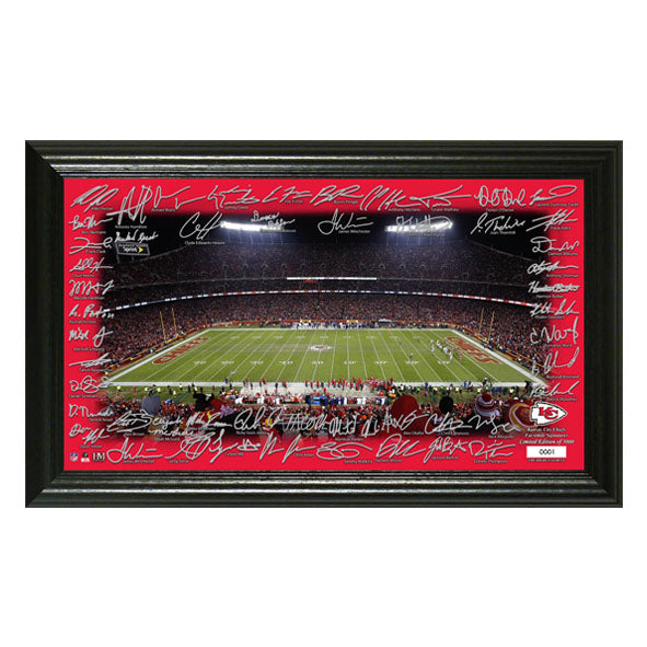 Fotografía Autografiada Kansas City Chiefs Signatures Highland Mint
