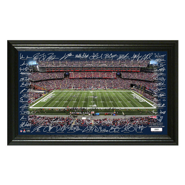 Fotografía Autografiada New England Patriots Signatures Highland Mint