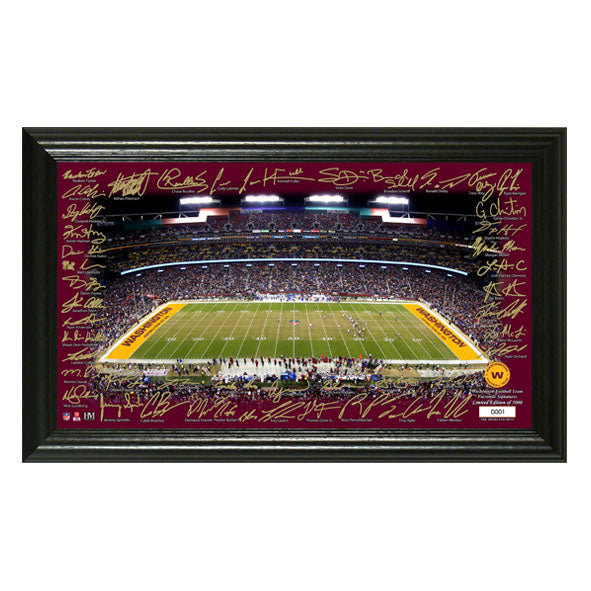Fotografía Autografiada Washington Football Team Signatures Highland Mint