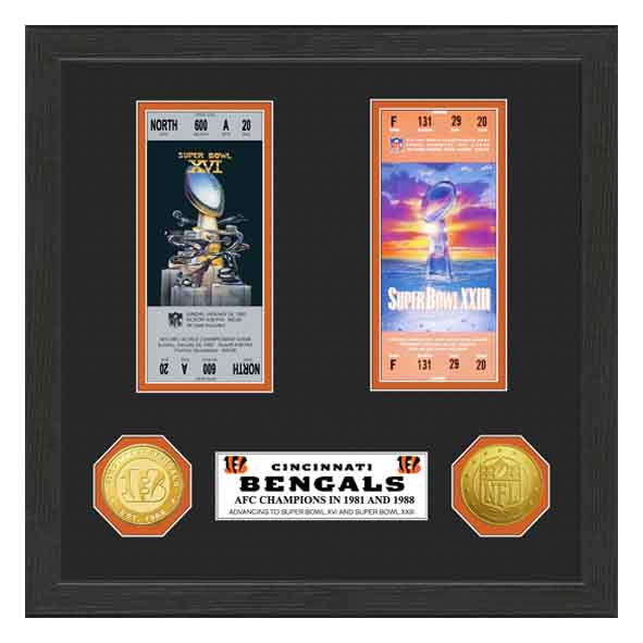 Boleto Conmemorativo Super Bowl Cincinnati Bengals Highland Mint