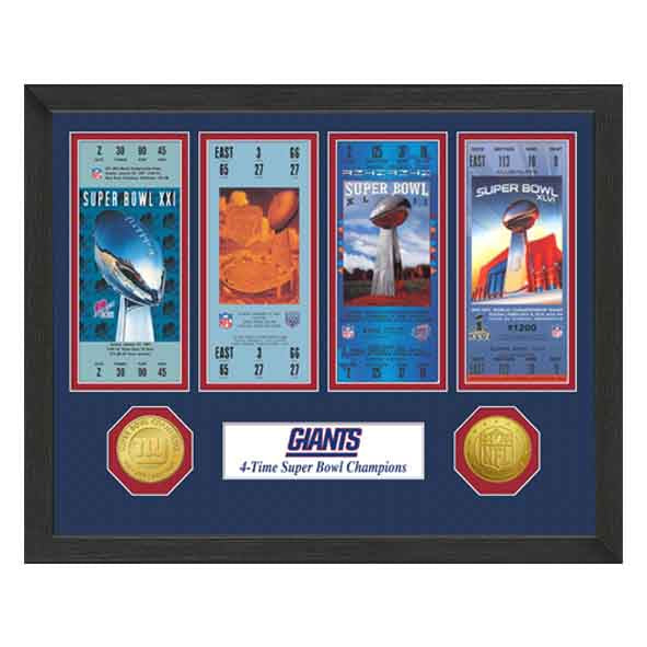 Boleto Conmemorativo Super Bowl New York Giants Highland Mint